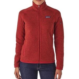 Patagonia Women’s Red Utility Jacket Full-Zip Fleece - Medium